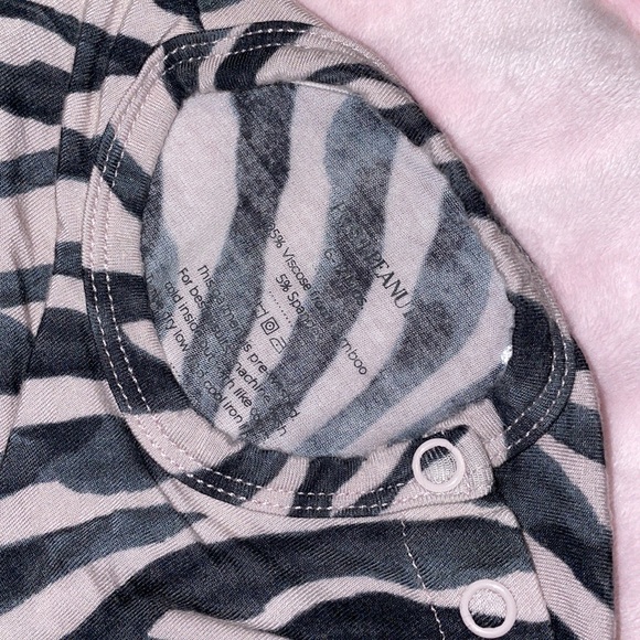 2 pc 6/12 & Headband Posh Peanut Koko Soft Pink Hues Zebra Twirl Dress LIKE NEW - Picture 11 of 13